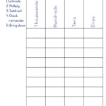 Traditional Long Division Free Math Printable Long Division Free