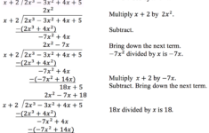Use Long Division To Divide Polynomials Precalculus I