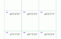 Worksheets For Division With Remainders