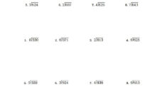 Zeros In Division Worksheet